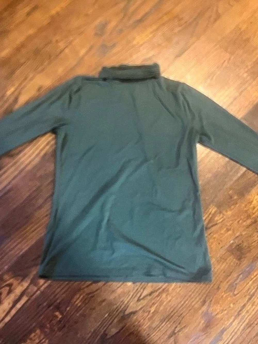 ZENANA Microfiber Mock Turtleneck Long Sleeve Top Green Large